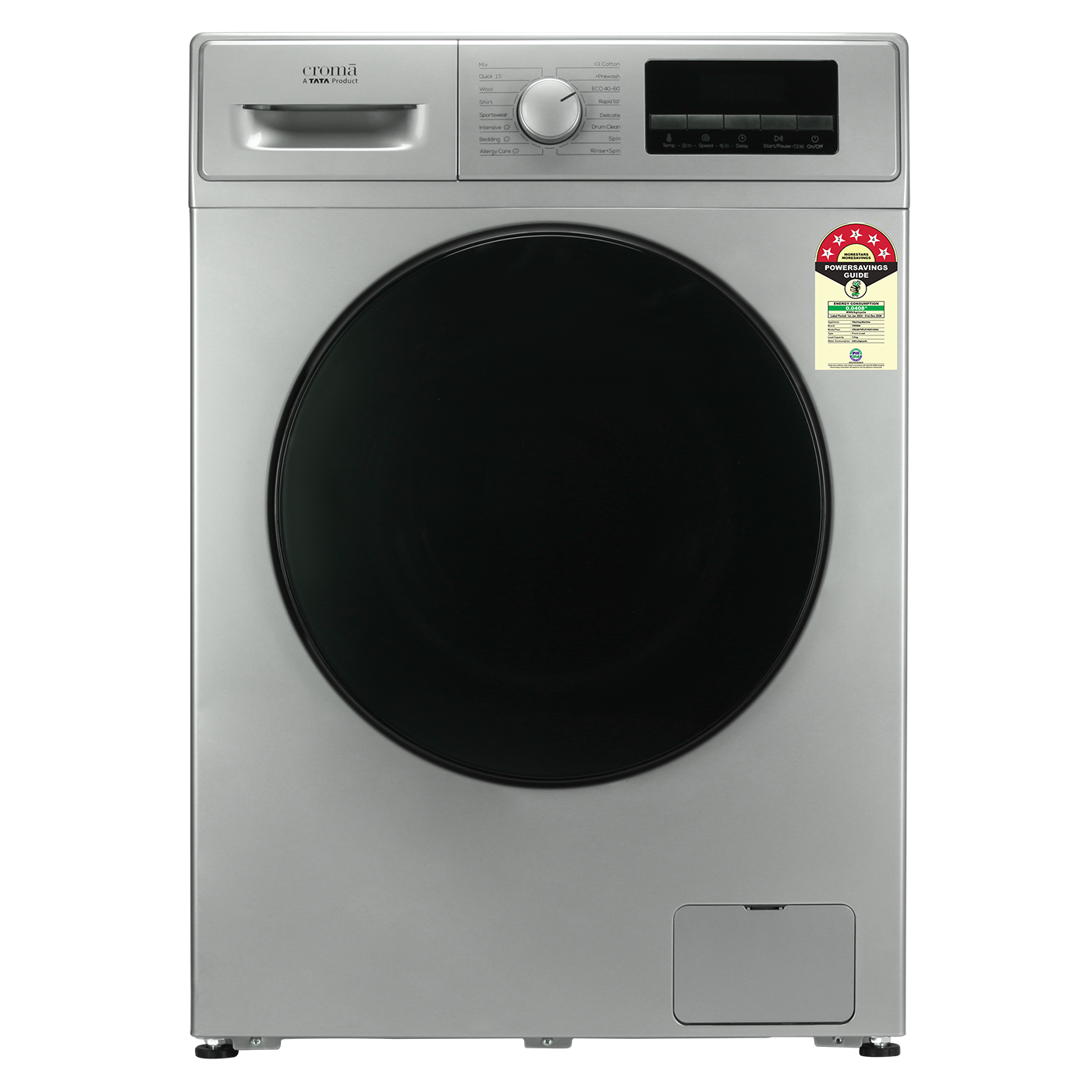 Buy Croma 7 Kg 5 Star Fully Automatic Front Load Washing Machine Crlw070flf31625 16 Wash 5670